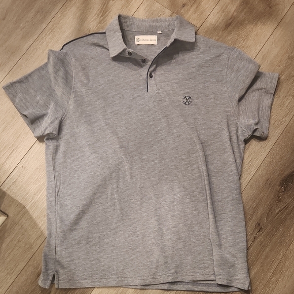 Christian Lacroix Gray Polo Shirt Classic Cotton Blend - Picture 1 of 5